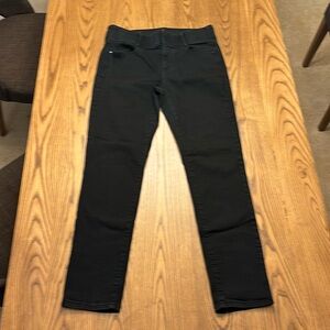 Apt 9 black, straight leg, black denim